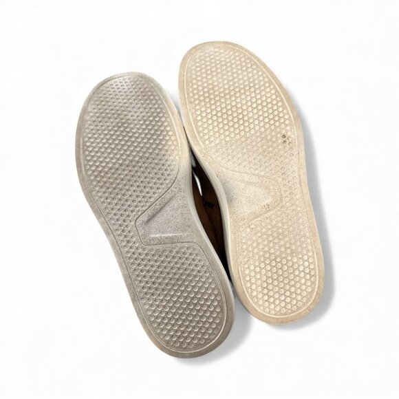 Perry Ellis Portfolio Brown Lace-Up Sneakers With Perforated Design Youth Size U - Picture 7 of 7